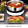 Steamer Pot for Cooking 11 inch Stainless Steel, 3-tier Multipurpose