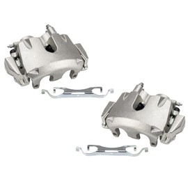 TRQ Front Brake Caliper Set Compatible with 2011-2019 Dodge Durango Jeep Grand Cherokee