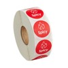 1000 Stickers Roll Gluten Free Permanent 1 Inch Round Label