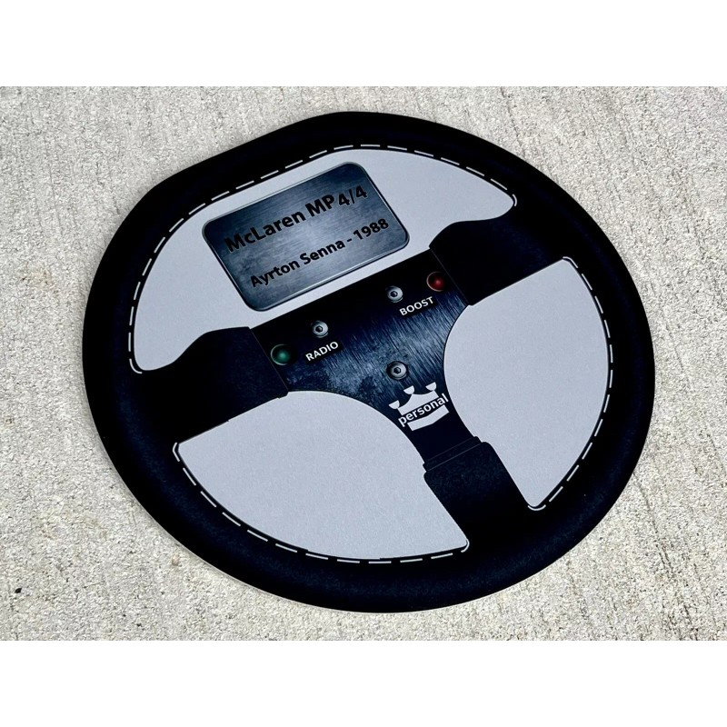 Wow Ayrton Senna 1988 Mp4/4 F1 Steering Wheel racing metal