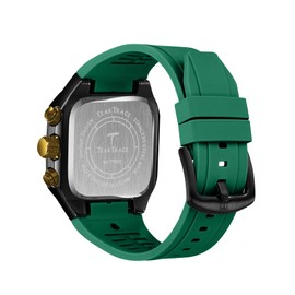 TEARTRACE Chronograph Analog Watches for Men Luminous Waterproof Business Casual Work Wrist Men's Watch with Silicon Strap