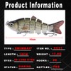 Fishing Lures for Bass Trout 6-segment Hard Body Lures with