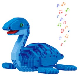 ConLinktion Tyrannosaurus Rex Building Set Toys, 832Pcs, with Original Scene Music, Gifts for Adults and Children. (Plesiosaur)