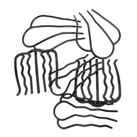 Mikinona 6pcs Metal Hair Side Combs Fork Clip Updo Bun u Shape Hair Pins for Women Styling Tools Vintage Hairstyle Accessories