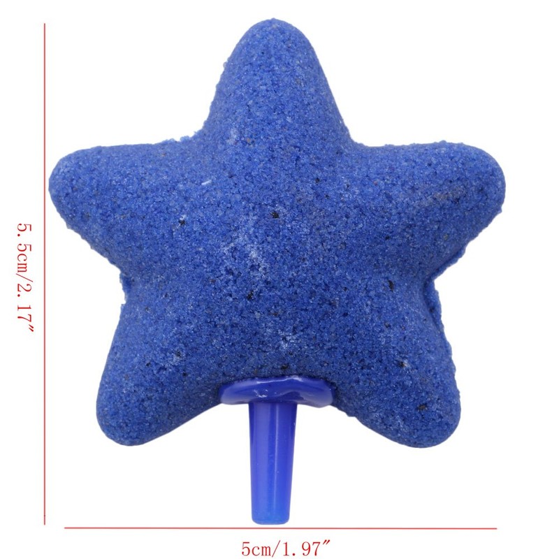 BEIDUOYANG Air Stone Bubbler Aquarium Accessories Cute Star Mineral Stones