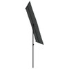 vidaXL Rectangular Outdoor Parasol with Aluminum Pole - Anthracite Fabric