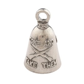 Guardian Bell Come and Take Them Good Luck Bell w/Keyring & Black Velvet Gift Bag | Motorcycle Bell | Lead-Free Pewter | Good Luck Gift to Friends & Family | Bike Bell | Made in USA