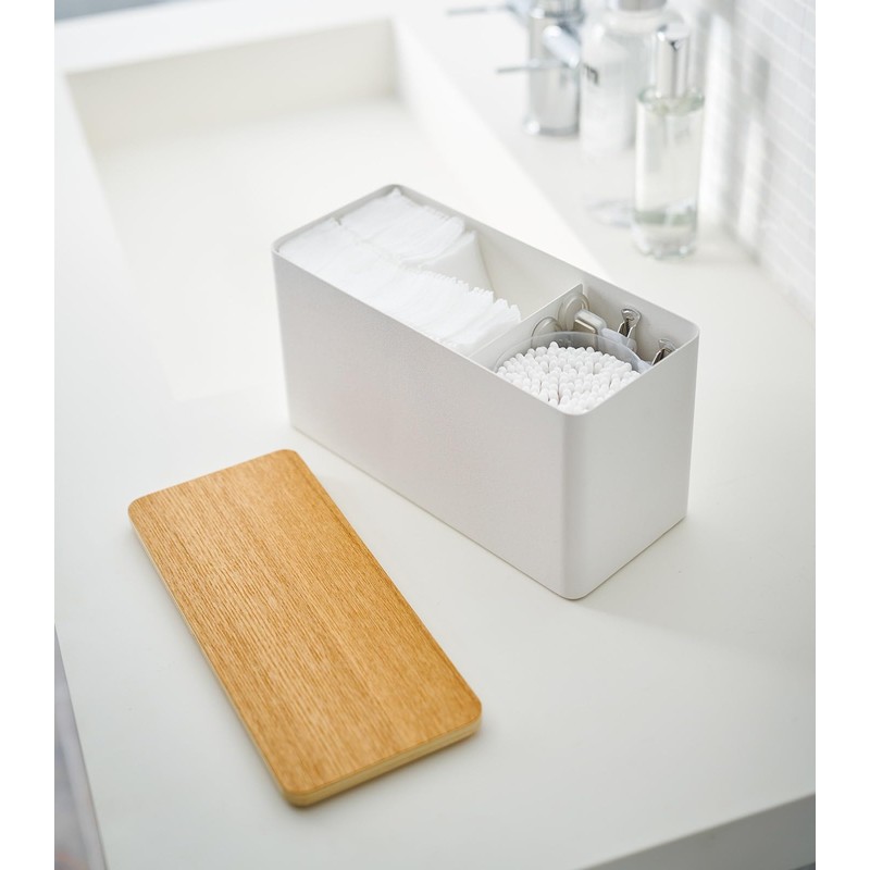 Yamazaki 4808 Sanitary Storage Case, Natural, Approx. W 9.06 x