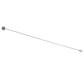 Naiture Swivel Shower Rod Ceiling Support in 2 Length 2 Configs And 4 Finishes (48" length and 1" Loop, Brushed Nickel)