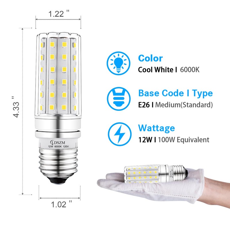 LED Light Bulb 100w Equivalent 1200 Lumen 6000K Cool Daylight