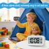 Lesipee Digital Alarm Clock for Bedroom, Desk Clock Battery Operated,