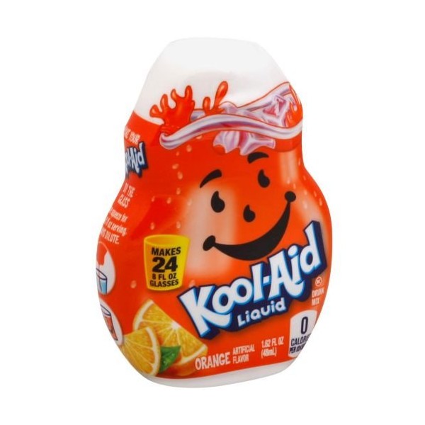 Kool Aid Orange Liquid Concentrate Drink Mix, 1.62 Fluid Ounce -- 12 per case.