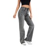 KICZOY Women's Wide Leg Jeans Baggy High Waist Boyfriends Strechy
