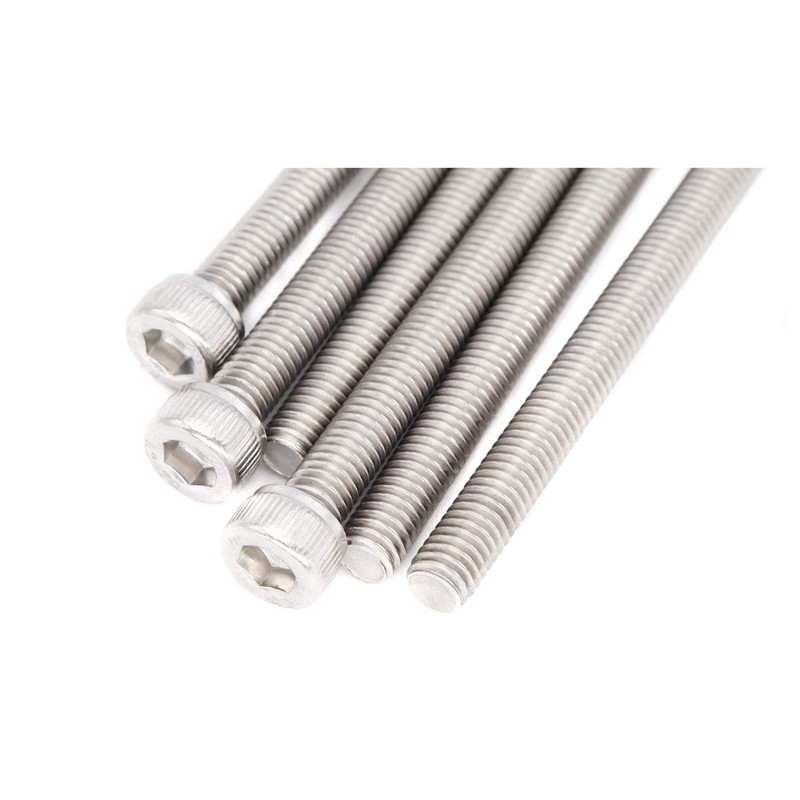 binifiMux 6pcs M6 x 120mm Full Thread 304 Stainless Steel
