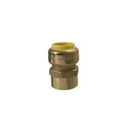 1 Piece XFITTING 3/4" Push Fit x 3/4" Female NPT Adapter, Brass, Plumbing Fitting For Copper, Pex, Cpvc