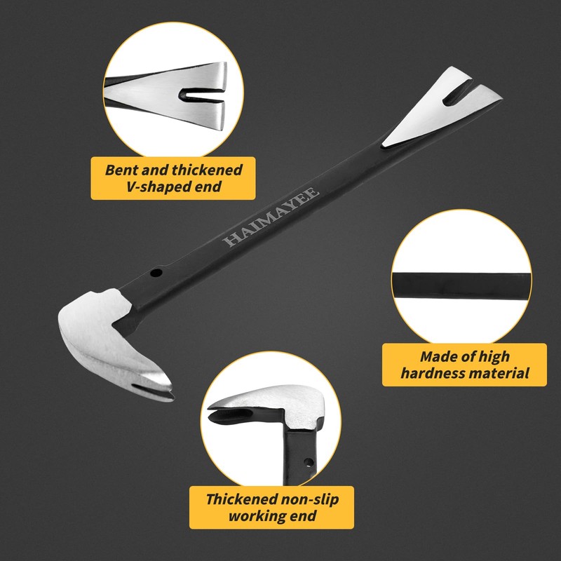 Precision Iron Nail Iron Crowbar Nail Slots Chisel Scraper Crowbar