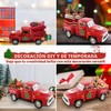 Adorno Coche Antiguo Decorado para Navidad, Decoraciones Navideñas Casa