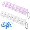 COYUN 2 pcs pill box, 7 days, pill box, 7