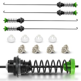 For Whirlpool WTW5000DW1 WTW5000DW3 WTW5000DW2 WTW5000DW0, For Maytag MVWC565FW2 MVWX655DW1 MVWC565FW1 MVWC565FW0 MVWC555DW1 MVWX655DW0 MVWC555DW0 MVWX655DW2 Replaces Washer Suspension Rod (4PC)