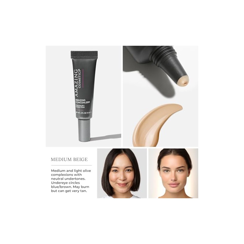 AMAZING COSMETICS Concealer, Medium Beige