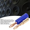 10PCS Banana Plugs 4mm Audio Jack Connector Solderless Six Blade