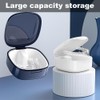 GmeDhc Braces Box with Strainer, Portable Denture Box Cover, Invisible