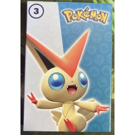 2022 McDonald’s Match Battle Cards Happy Meal Toy 3 Victini Light Blue- Unopened