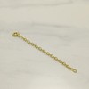 jewellerybox Gold Plated Sterling Silver Belcher Extender 4 Inches With