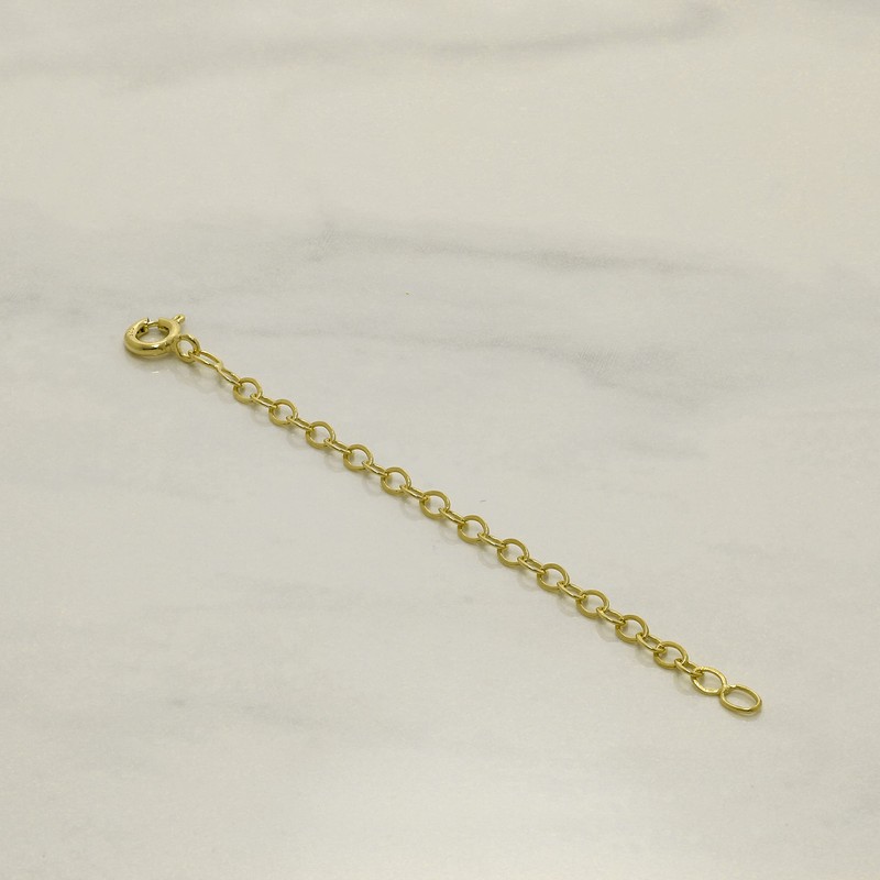 jewellerybox Gold Plated Sterling Silver Belcher Extender 4 Inches With