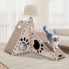 Mittimiya Cat Scratcher, Triangle Felt Cat Scratcher(Cat House), Vertical Integrated