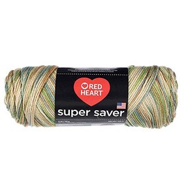 Craft County Size 4 (Medium) 100% Acrylic Fiber Yarn – Variety of Color and Pattern Options – for Crochet, Knitting, and Weaving (Aspen Print)