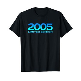Humor 2005 20 Year Old Bday Men Women 20th Birthday T-Shirt