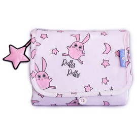 Milk&Moo Baby Changing Pad, Waterproof Portable Changing Pad Clutch, Foldable Ultra Soft Diaper Mat, Lightweight Design for Baby Changing Station, Travel Changing Pad (Pinl)