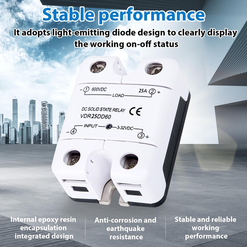 Jadeshay Solid State Relay, 250V Single Phase Solid State Relay