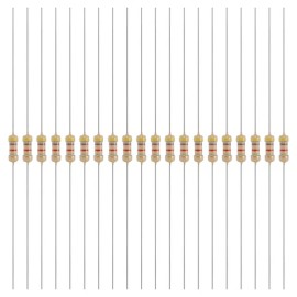 Unbranded 200 Pcs 1/4W (0.25 Watts) 4.7k Ohm ±5% Carbon Film Resistor Great for Electronic