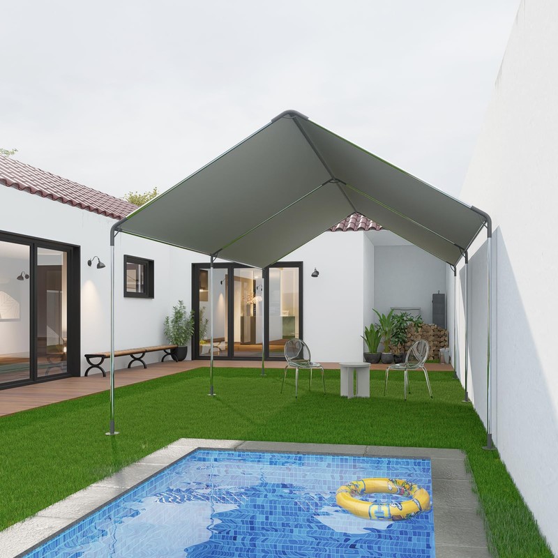 ICITYWALL 6 Leg Carport Kits，High Peak Canopy Fitting Kit with