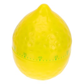 Zerodeko 1Pc Lemon Shape Kitchen Timer Countdown Timer for Cooking Baking Management Cute Plastic Design for Students Home Use Easy to Operate Practical