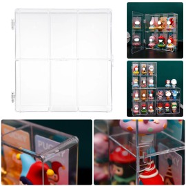 Unbranded Stackable Clear Acrylic Doll Display Organizer for Figures Collectible Model Toy