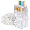 Conectores Rj45 Cat 6, Paquete De 100 Piezas Cable Red