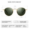 SUNGAIT Premium Metal Fashion Round Sunglasses Trendy Retro Style for