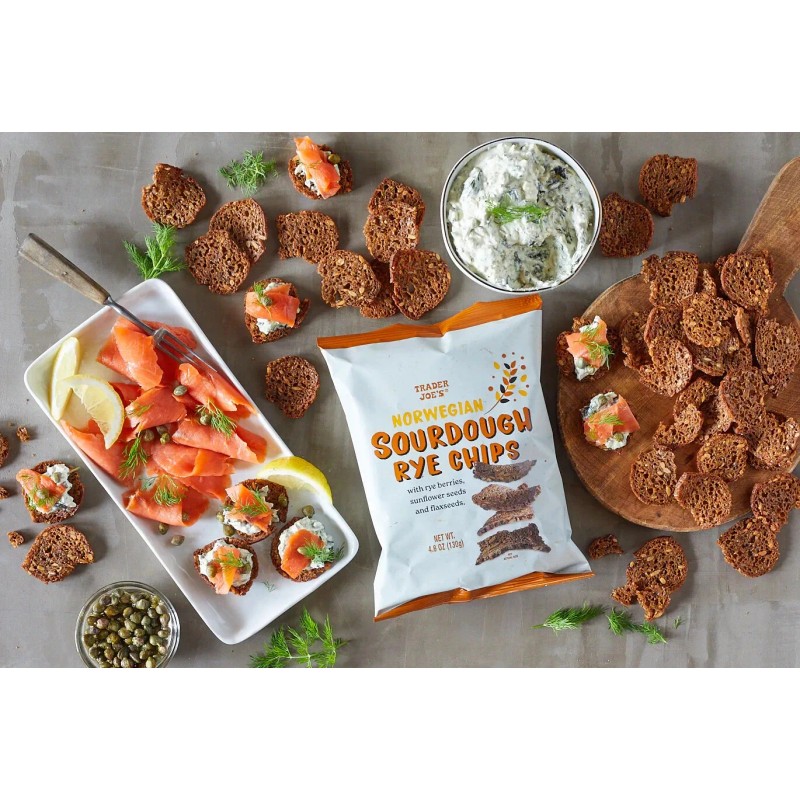 Trader Joe's 2-Pack Trader Joe's Norwegian Sourdough Rye Chips 4.6