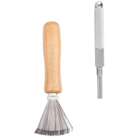 ABOOFAN Cleaning Equipment Accessories 1 Set Japanese Ikebana Tool Set Needle Smoother Flower Frog Brush Flower Cleaning Brush for Flower Arrangement Ikebana
