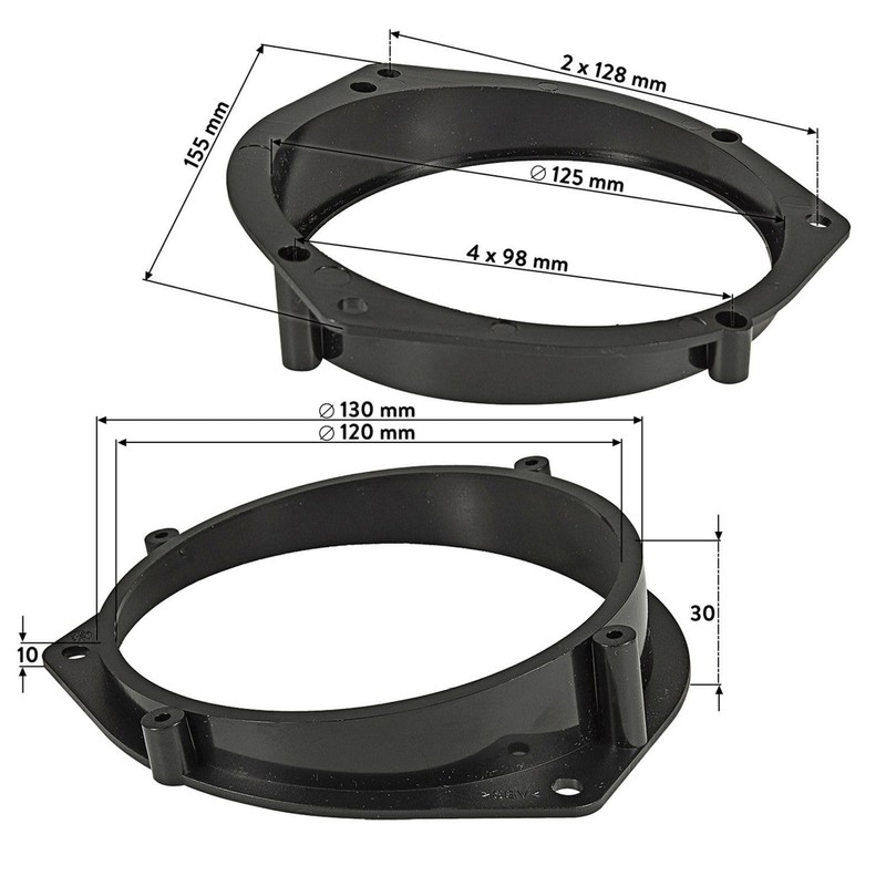 tomzz Audio 2839-000 Speaker Rings Adapter Brackets Compatible with Opel