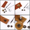 WedDecor 15mm Matte Black Snap Fasteners 4 Parts Press Studs