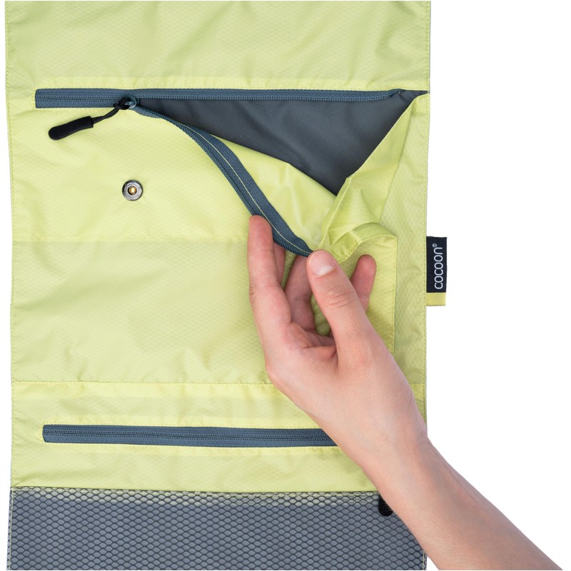 Cocoon Hanging Toiletry Kit Minimalist Light, Star Grey/Wild Lime, Lime