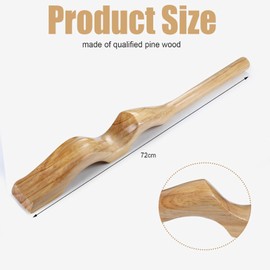 Silipull Ballet Foot Stretcher Set Dance Stretching Equipment Pine Dance Feet Arch Enhancer with Elastic Stretch Band 2 Pads Leg Strap Carry Bag for Dancers Gymnastics Yoga Flexibility Workout (Wood)