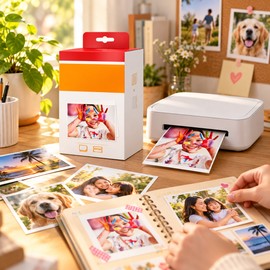 KP-108IN Photo Paper & Ink Cassette Set for Canon SELPHY Printers – 4-Inch Printing Supplies for CP1500, CP1300, CP1200 & CP1000