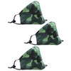 NORTY 3 Pack Adult 3 Layer Washable Reusable Cotton Fabric