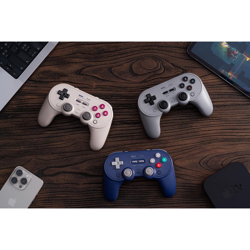 Nargos 8BitDo Pro 3 Bluetooth Gamepad, Compatible with Switch 1/2,
