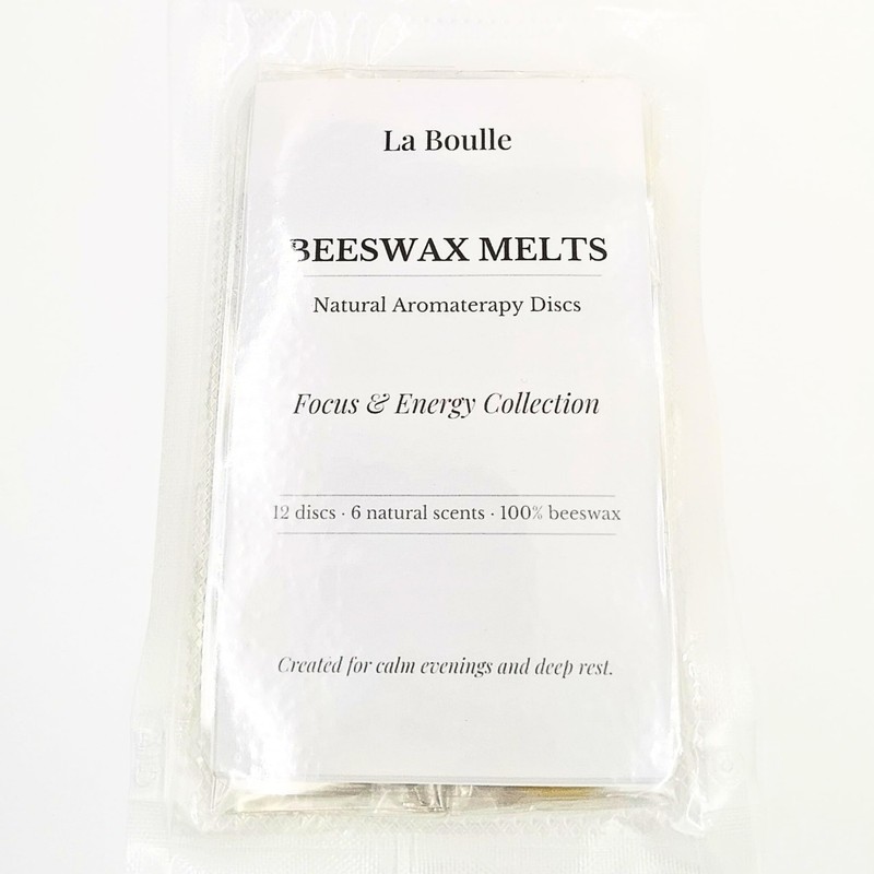 La Boulle Focus & Energy Beeswax Wax Melts – 12